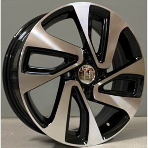 Kia Style 422 6x15 4x100 ET45 Black Face Machined