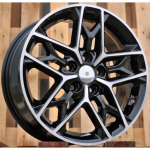 Kia Style 567 7x17 5x114.3 ET48 Black Face Machined