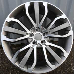 Land Rover Style 1027 9.5x20 5x120 ET45 Gun Metal Face Machined