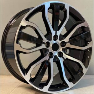 Land Rover Style 1027 9.5x21 5x120 ET49 Black Face Machined