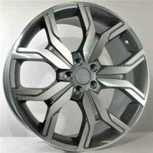 Land Rover Style 1266 9.5x20 5x108 ET45 Gun Metal Face Machined