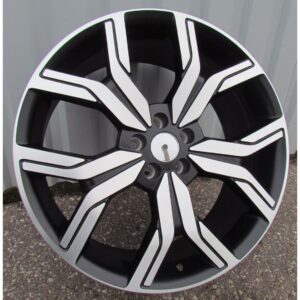 Land Rover Style 1266 9x20 5x108 ET45 Black Matt Face Machined