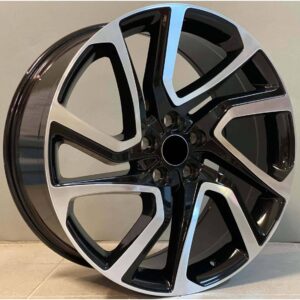 Land Rover Style 1379 9.5x21 5x108 ET45 Black Face Machined