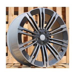 Land Rover Style 1808 9.5x22 5x108 ET45 Gun Metal Face Machined