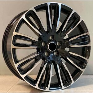 Land Rover Style 9034 9.5x21 5x120 ET49 Black Face Machined