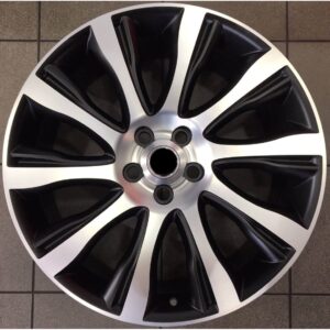 Land Rover Style 913 9.5x21 5x120 ET53 Black Matt Face Machined