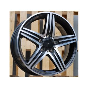 Mercedes Style 11 6.5x16 5x112 ET49 Black Face Machined