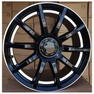 Mercedes Style 119 9x18 5x112 ET45 Black Glossy Lip