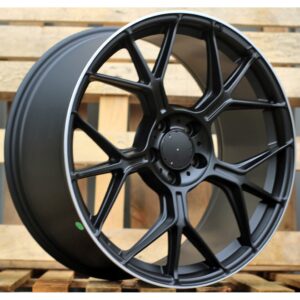 Mercedes Style 120 8.5x20 5x112 ET40 Black Satin Lip