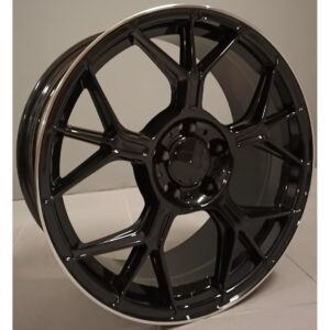 Mercedes Style 120 8x18 5x112 ET42 Black Glossy Lip