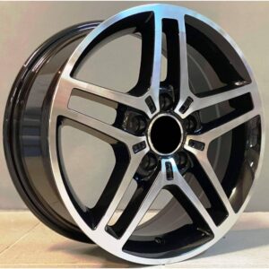Mercedes Style 122 7x16 5x112 ET45 Black Face Machined