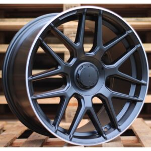 Mercedes Style 1258 8x20 5x112 ET43 Black Matt Lip