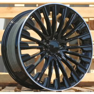 Mercedes Style 132 8.5x19 5x112 ET40 Black Glossy Lip