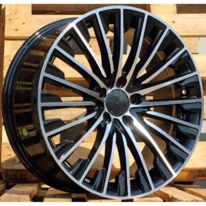 Mercedes Style 132 8x18 5x112 ET43 Black Face Machined