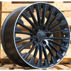 Mercedes Style 132 8x18 5x112 ET43 Black Matt Lip