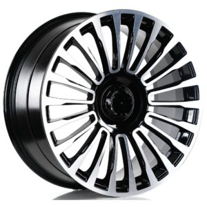 Mercedes Style 1365 8.5x19 5x112 ET35 Black Face Machined