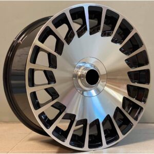 Mercedes Style 1464 9.5x19 5x112 ET35 Black Face Machined