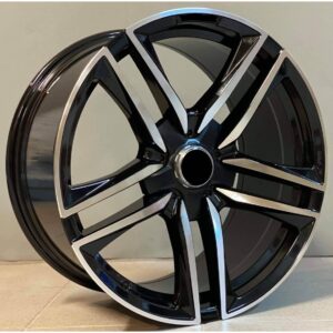 Mercedes Style 1558 9.5x19 5x112 ET45 Black Face Machined