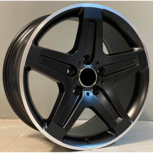 Mercedes Style 185 9.5x19 5x130 ET50 Black Matt Lip