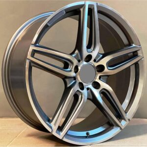 Mercedes Style 225 8x18 5x112 ET43 Gun Metal Face Machined