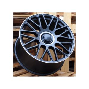 Mercedes Style 230 10x21 5x112 ET35/46/62 Black Matt Lip Silver