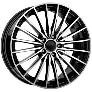 Mercedes Style 24 8x19 5x112 ET43 Black Face Machined