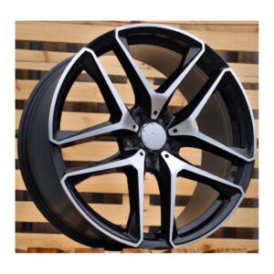 Mercedes Style 247 11x21 5x112 ET49 Black Face Machined