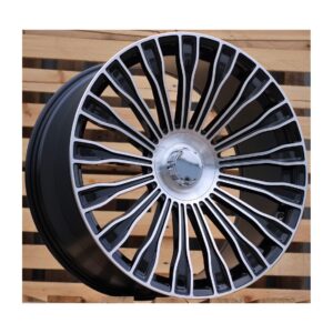 Mercedes Style 313 9.5x20 5x112 ET35 Black Face Machined