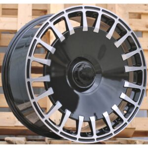 Mercedes Style 343 8.5x20 5x112 ET36 Black Face Machined