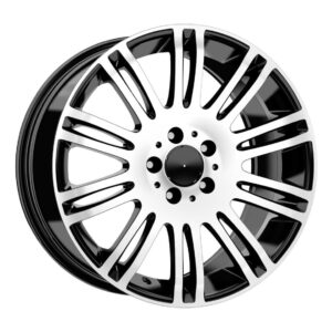 Mercedes Style 455 9x18 5x112 ET39 Black Face Machined