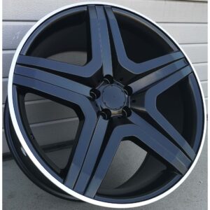 Mercedes Style 5126 10x20 5x112 ET48 Black Glossy Lip