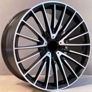 Mercedes Style 532 9x22 5x112 ET32 Black Face Machined