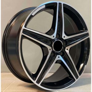Mercedes Style 555 8.5x18 5x112 ET35 Black Face Machined