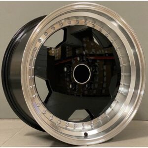 Mercedes Style 5852 9x18 5x112 ET30 Black Glossy Lip