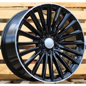 Mercedes Style 5909 8x19 5x112 ET43 Black Glossy Lip