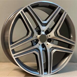 Mercedes Style 666 10x21 5x112 ET46 Gun Metal Face Machined