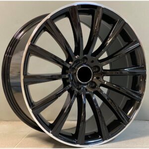 Mercedes Style 911 10x21 5x112 ET40 Black Glossy Lip