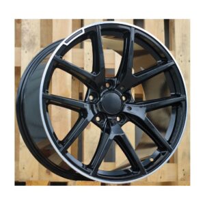 Mercedes Style 933 10x20 5x130 ET50 Black Glossy Lip