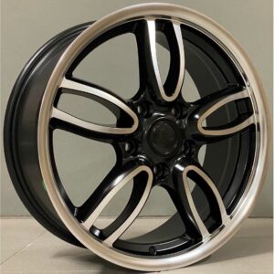Mini Style 1144 7x17 5x120 ET50 Black Matt Face Machined
