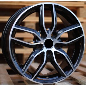 Mini Style 656 6x15 5x112 ET47 Black Face Machined