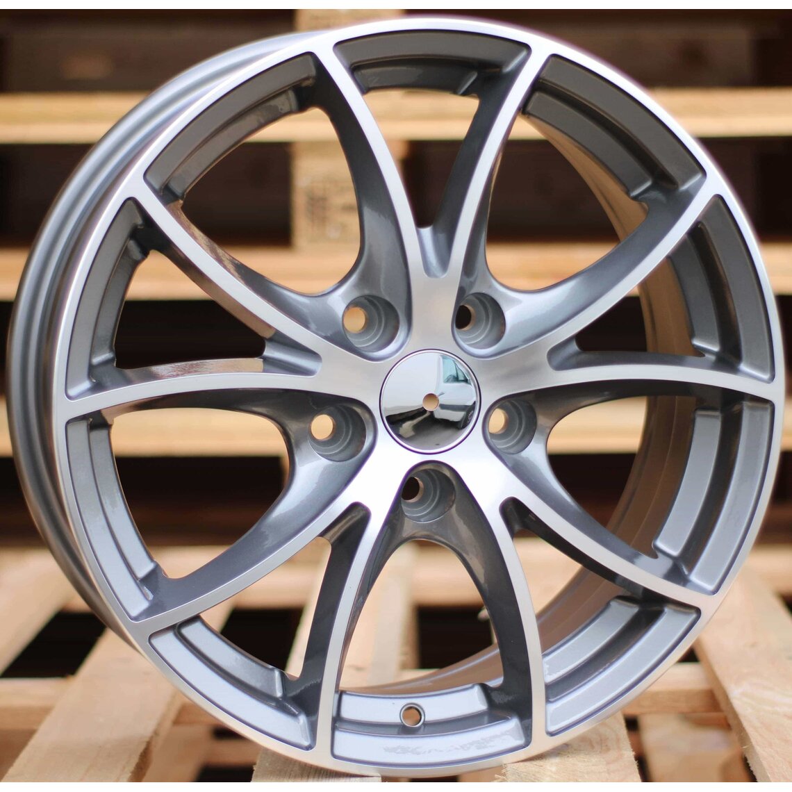 Mini Style 70 6x15 5x112 ET39 Gun Metal Face Machined