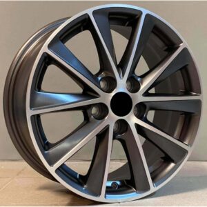 Opel Style 209 7x16 5x105 ET41 Gun Metal Matt Face Machined