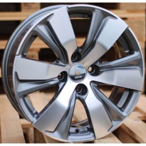 Peugeot Style 1081 6.5x16 4x108 ET18 Gun Metal Face Machined