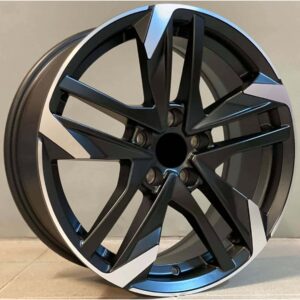 Peugeot Style 170 7x16 5x108 ET25 Black Matt Face Machined