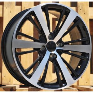 Peugeot Style 451 7.5x18 4x108 ET25 Black Face Machined