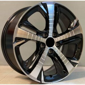 Peugeot Style 5514 7x16 5x108 ET40 Black Face Machined