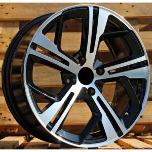 Peugeot Style 5698 7x17 4x108 ET25 Black Face Machined