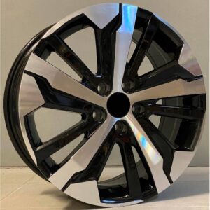 Peugeot Style 5837 7x17 5x108 ET42 Black Face Machined