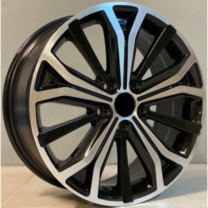 Peugeot Style 591 7x17 5x108 ET46 Black Face Machined