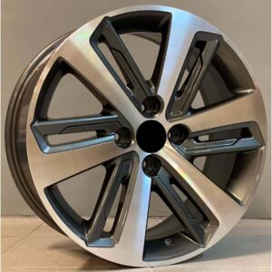 Peugeot Style 6047 7.5x17 4x108 ET32 Gun Metal Face Machined
